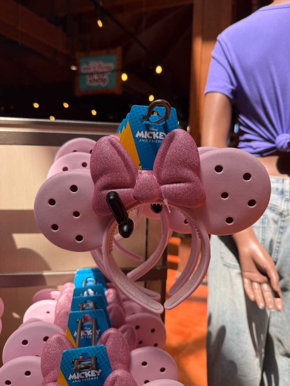 Disney Minnie Mouse pink Crocs ears WDW 2026
